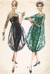 McCalls 4779 Sheath Dress Harem Overlay 1958