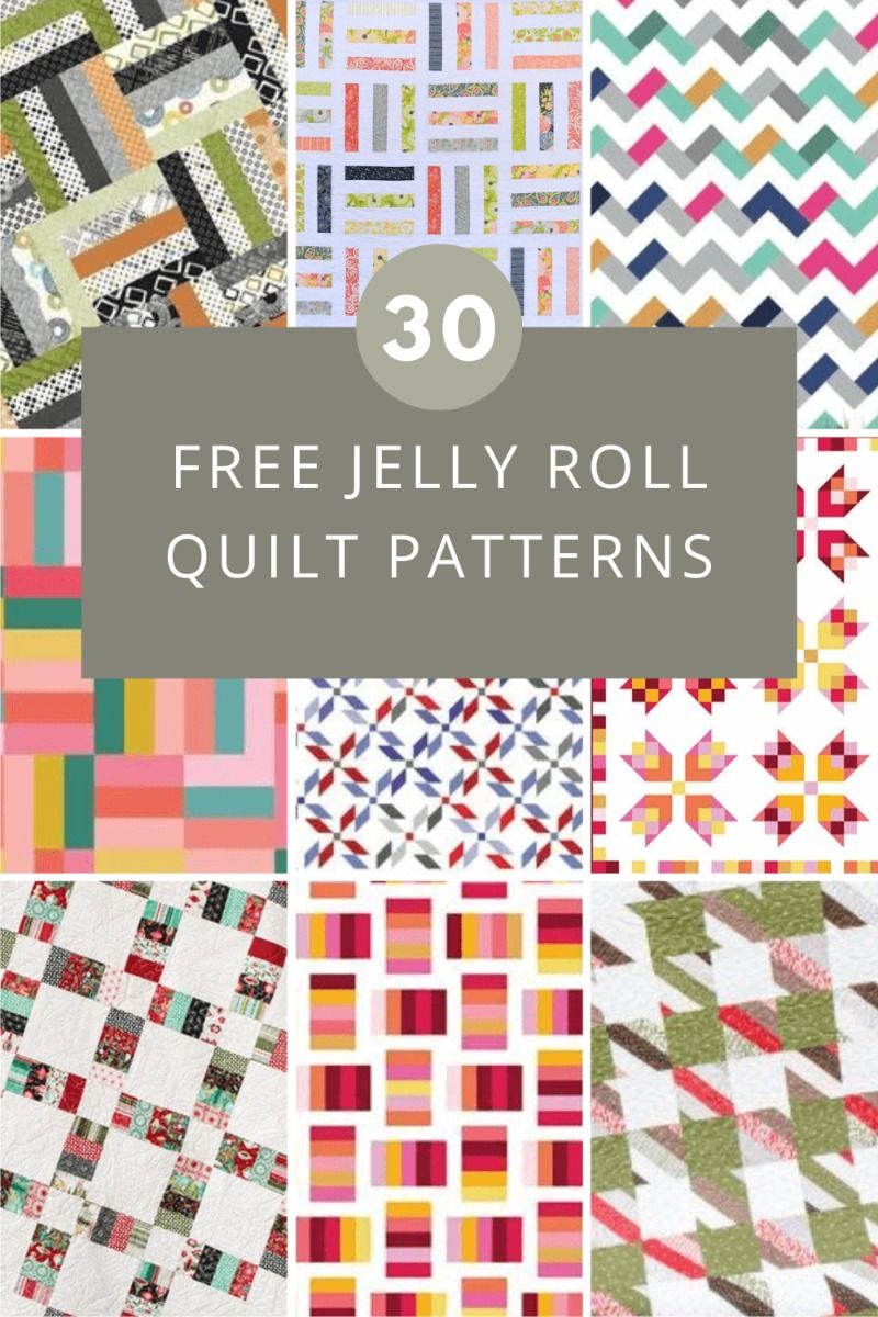 30 Free Jelly Roll Quilt Patterns