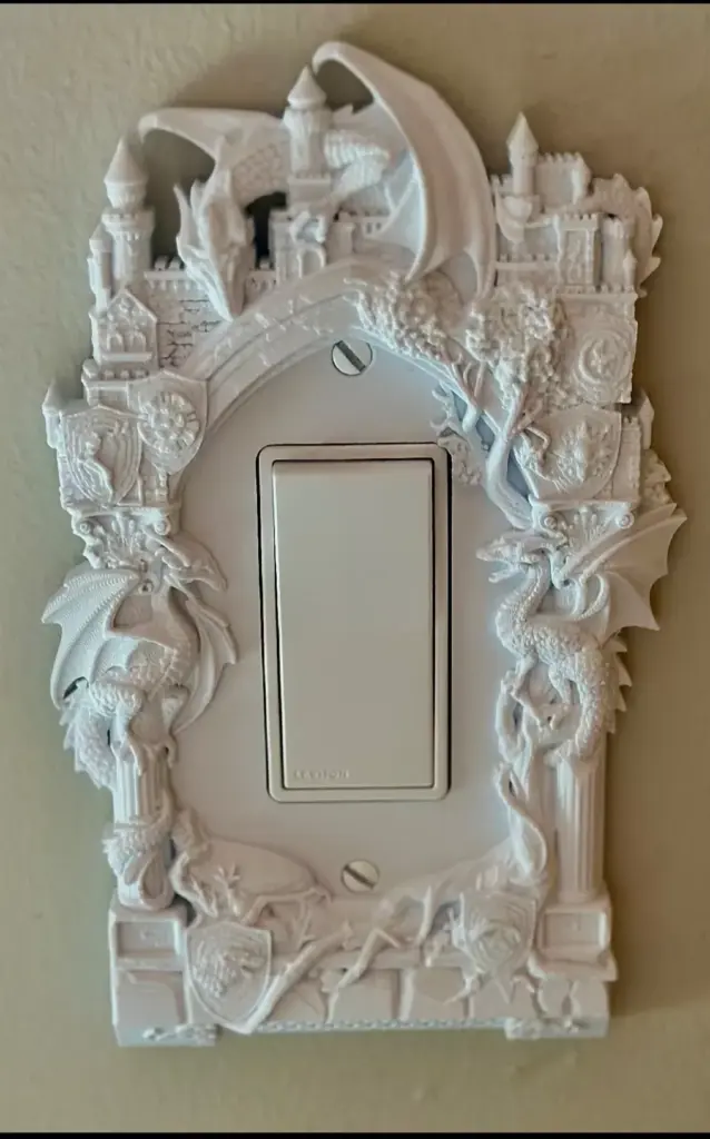 Dragon and Castle Rocker Switch Cover – Free 3D Print Model – MakerWorld