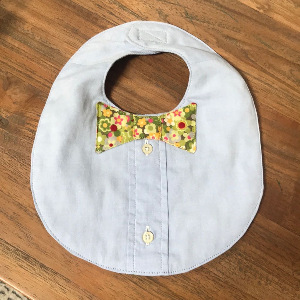 Bird In Hand Accessories | Baby Boy Boutique Bib | Color: Silver/White | Size: Osbb