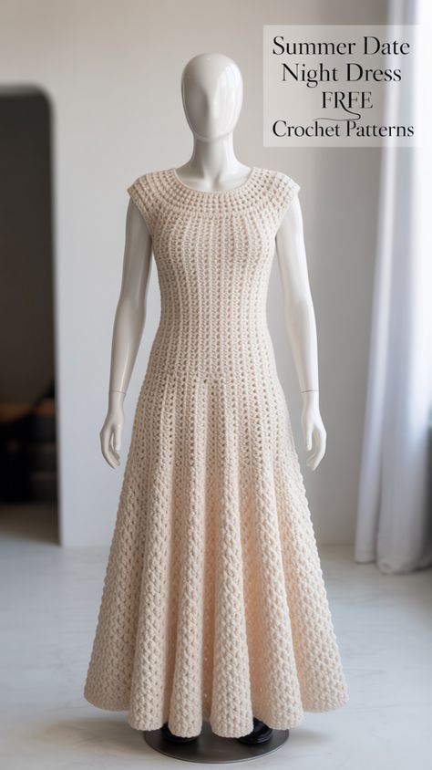 13 Free Summer Date Night Dress Crochet Patterns