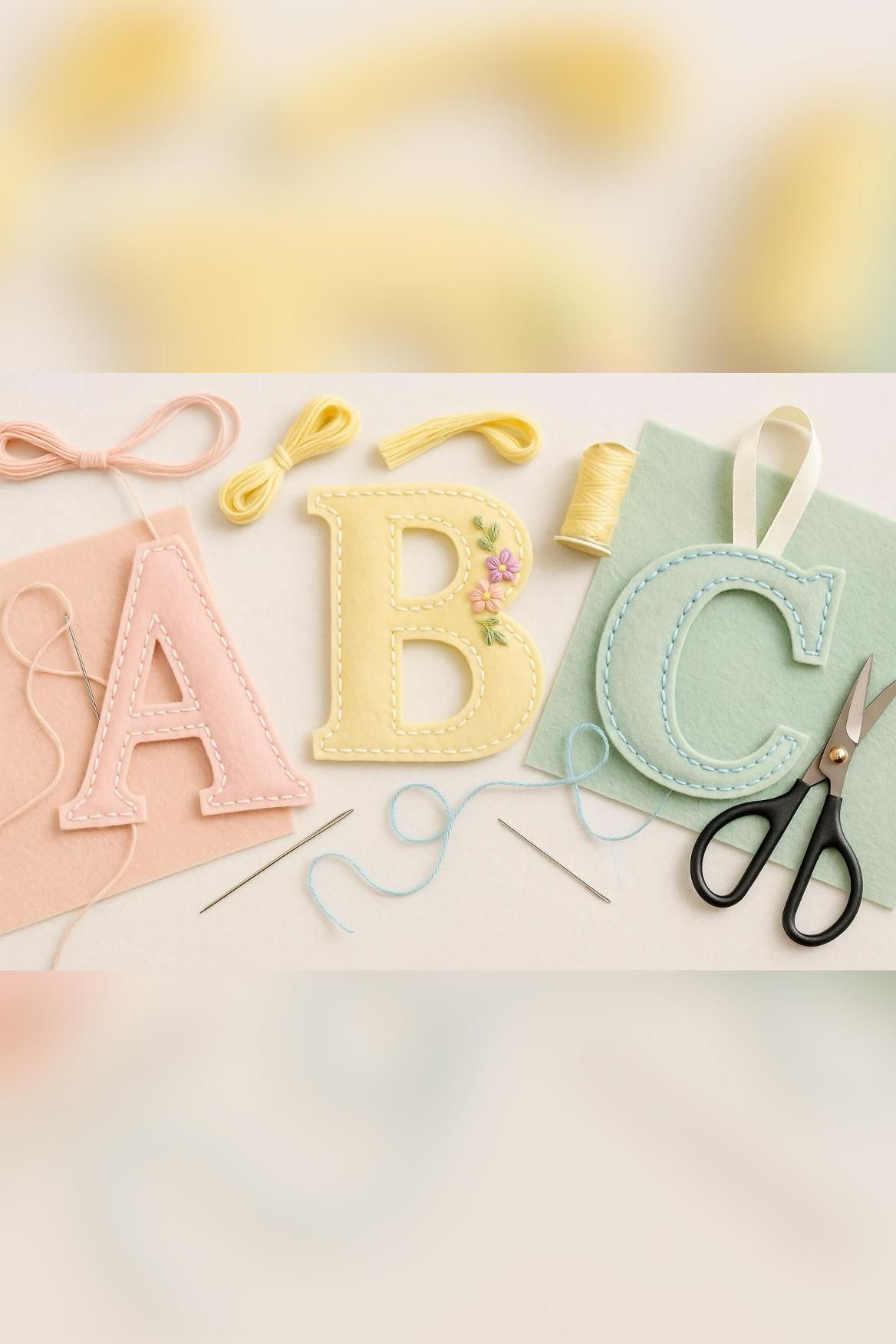 Felt Alphabet Ornament Templates — DIY Printable Letters (A–Z) | Beginner Craft Pattern