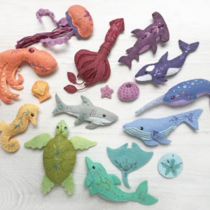 Under the Sea Baby Mobile PDF Sewing Pattern: Felt Ocean Ornaments (SVG) – Etsy