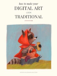 cute raccoon illustration