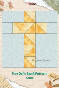 Free Quilt Block Pattern: Cross