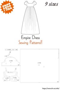 Empire Dress Sewing Patterns | DRCOS Patterns & How To Make